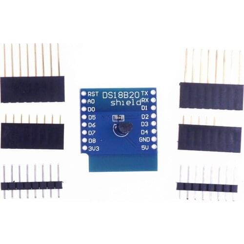 DS18B20 temperature sensor module for D1 mini module expansion board learning board