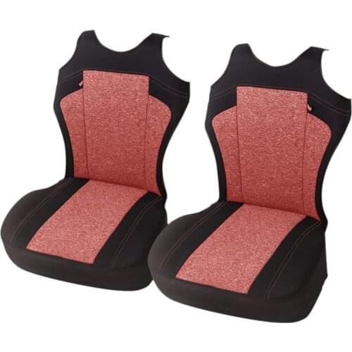 Set Of 2 Universal Car Seat Covers - for Most Vehicles, Car, Truck - T-Shirt Style