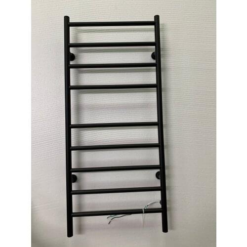 New Style Dryer Electric Towel Warmer Matt Black Stainless Steel Heated Towel Rail Bathroom Accessory Towel Rack 927