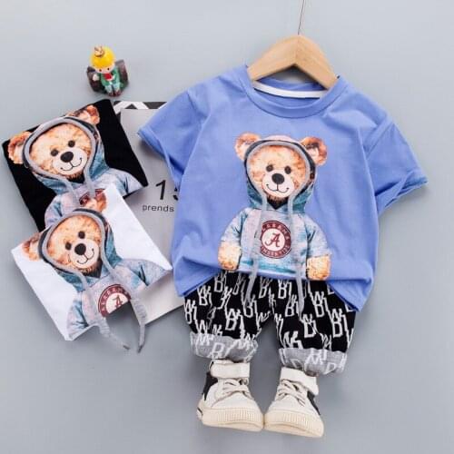 0-5 Years Summer Boy Clothing Set 2021 New Casual Fashion Active Sport T-shirt+ Pant Kid Children Baby Toddler Boy Clothing