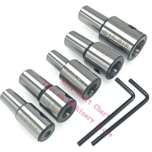 B18 B16 B12 B10 drill chuck arbor adapter motor shaft connecting rod with inner hole 8mm 9 10 11 12mm 13 14 15 16 17 18 19 20mm