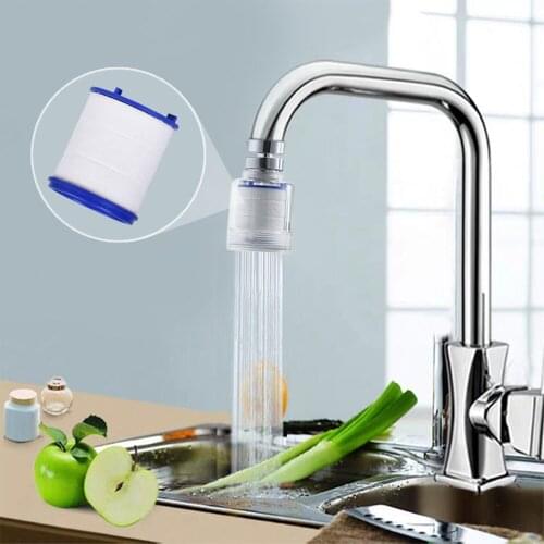 360 Rotatable Bent Water Saving Tap Aerator Diffuser Faucet Nozzle Filter Purifier Swivel Head Sink Bubbler Kitchen Household