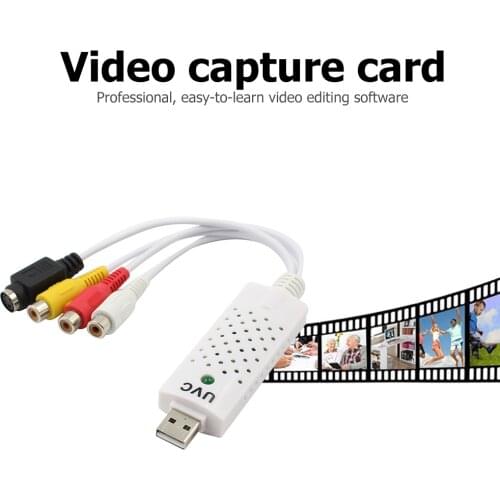 Audio Capture Card Device USB 2.0 Video VHS to DVD Household TV Video Watching Supply Adapter for Win XP 2000 Vista