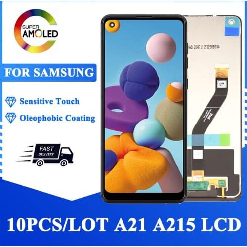 10PCS/LOT Original 6.5'' LCD For Samsung Galaxy A21 A215 SM-A215U A215U1 Display Touch Screen Digitizer Assembly Repair Parts