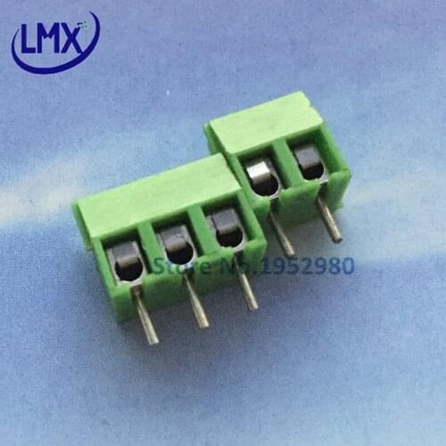 50PCS 3.96MM PITCH SPRING TERMINAL BLOCKS CONNECTOR 2/3/4/5/10-20P STRAIGHT PIN COPPER PCB TERMINALS