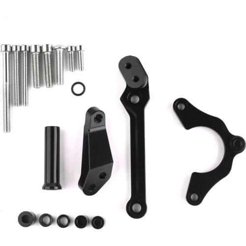 CNC Aluminum Motorcycle Handlebar Adjustable Steering Damper Stabilizer Bracket Mounting Kit for Kawasaki Z900 2017