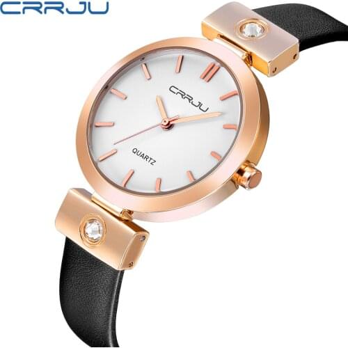 CRRJU 2017 Fashion Wrist Watch Women Watches Ladies Luxury Brand Famous Quartz Watch Female Clock Relogio Feminino Montre Femme
