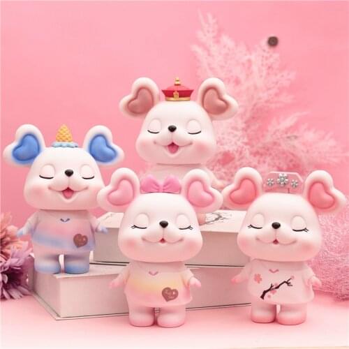 Creative Mouse piggy bank gradient kawaii piggy bank girl heart cartoon birthday christmas gift home decoration accessories
