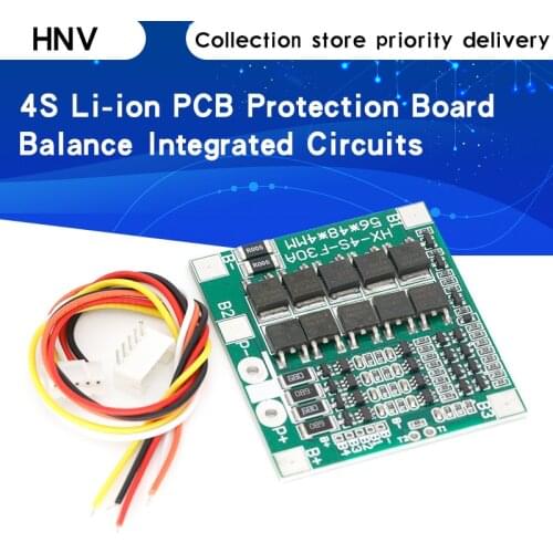 New Arrival 4S 30A 14.8V Li-ion Lithium 18650 Battery BMS Packs PCB Protection Board Balance Integrated Circuits