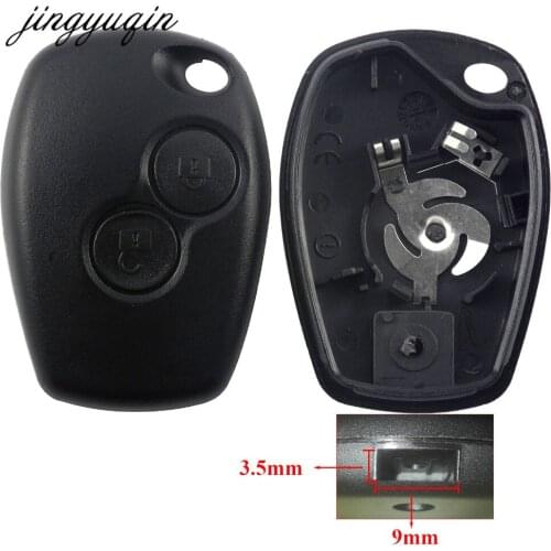 Jingyuqin 2 Buttons Car Key Shell For Renault Dacia Modus Clio 3 Twingo Kangoo 2 Remote Fob Case
