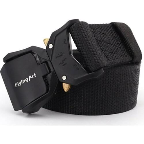 Tactical Training Outdoor Canvas Belt Unisex High Quality Alloy Quick Release Buckle Belt New Fashion Luxury Pants Accessories