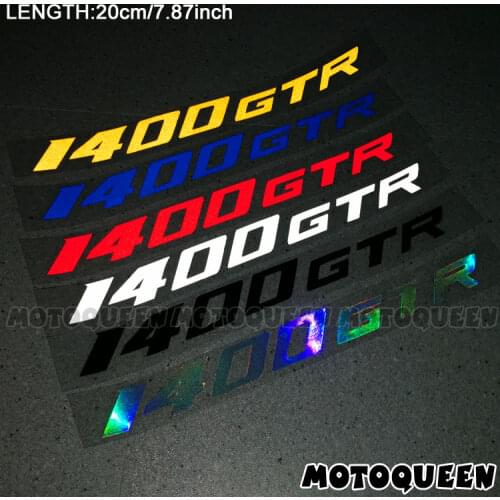 2PCS Reflective Motorcycle Wheels Fairing Helmet Side Tank Pad Decoration Logo Label Stickers Decals For Kawasaki Ninja 1400GTR