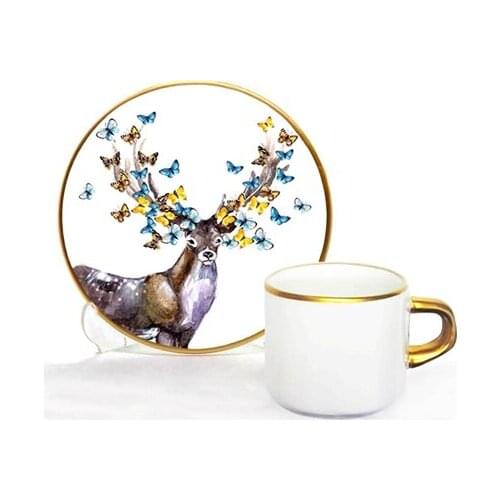 Focus Turkish Coffee Set 12 Pieces Deer