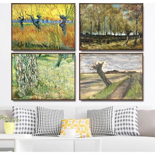Home Decoration Art Wall Pictures Fro Living Room Poster Print Canvas Paintings Netherlandish Vincent van Gogh Trees