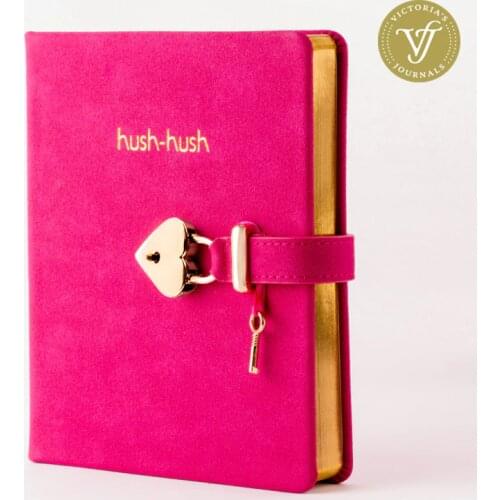 HUSH-HUSH MY SECRET DIARY GOLD Edition, Journal Diary Notebook With Lock - *BEST SELLER