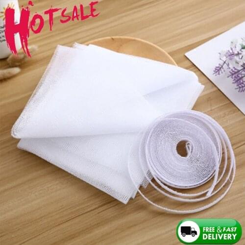 Inset New 150x200cm Room Mosquito Anti Window Kitchen Insect Nets Door Indoor Bug Flying Mesh Protector Curtains Adhesive Screen