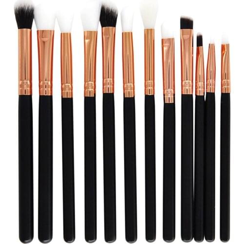 12 Pcs Makeup Brush Set Professional Natural-Synthetic Face Eye Shadow Eyeliner Foundation Powder Contour Eyeshadow Maquiagem