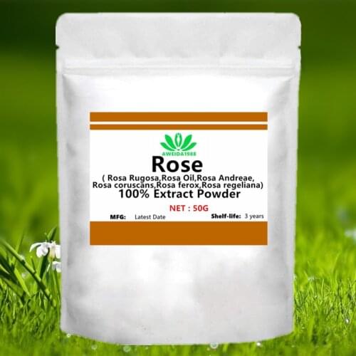 50-1000g Rose Extract Powder,Rosa andreae,Rosa coruscans,Rosa ferox,Rosa pubescens,Rosa regeliana,improve sleep,prevent wrinkles