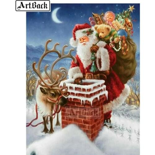 5d diy diamond painting christmas gift reindeer full square drill 3D diamond embroidery new arrival rhinestone mosaic sticker