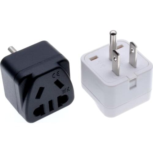 AUS Australia European to US American Canada Japan Thailand Brazil Philippines plug adapter Type A charge power conversion plug