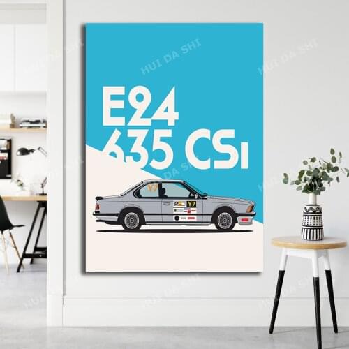 BMW e24 635 CSi Art print/poster