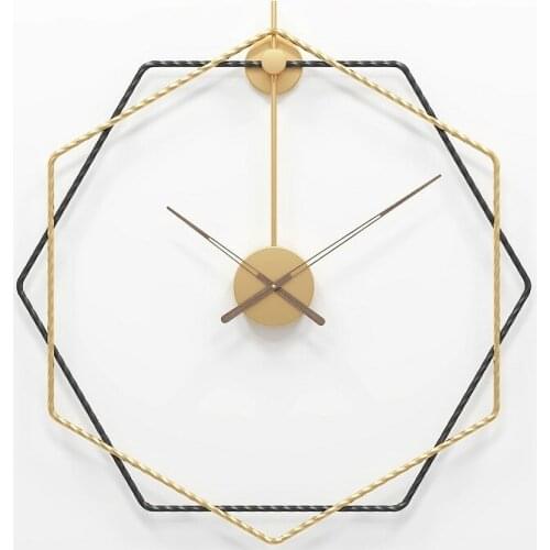 60CM Iron Art Large Clock Simple Mute Metal Wall Clocks Creative Modern Design Home Office Decoration Clocks Watch