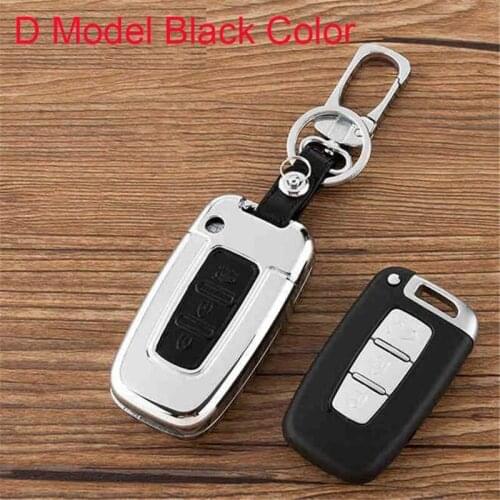 Peacekey Zinc Alloy Car Key Case Leather Cover For KIA Sportage Sorento Hyundai Ix35 Genesis Veloster Tucson Sonata Elantra