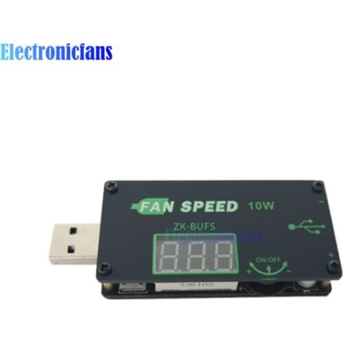 DC 5V 10W USB Fan Cooling Governor Speed Controller Regulator Fan Speed Switch Module LED Dimming Module 4.0V-12V to 1.0V-24.0V