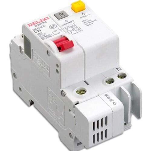 DZ47SLEN1C16 DZ47sLE 1P+N C 16A 1P+N | C | 30mA | 16A DZ47SLE small leakage protection circuit breaker