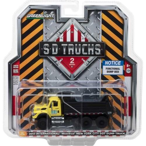 GreenLight 1:64 2017 International WorkStar Dump Truck Alloy model car Metal toys for childen kids diecast gift