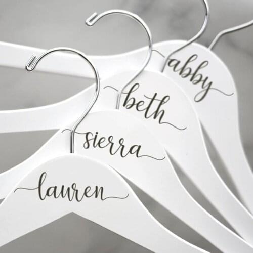 Personalized Wedding Hangers,Custom With Names Bridal Party/ Bridal Shower Gift, Custom Wedding Hanger