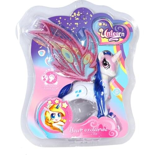 Lanyitoys New arrival 2 styling My little ponies light and music toys action figure anime figure model toys for girls