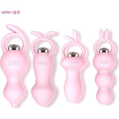 Leten 4 Type 7 Modes Anal Male Prostate Massager Toys Anal Sex Butt Plug Beads Vibrator For Women/Men/Gay/Lesbian Adult Products