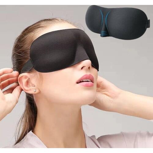 Sleep Mask Upgraded 3D Contoured 100% Blackout Eye Mask for Sleeping with Adjustable StrapComfortable & Soft Night Blindfold