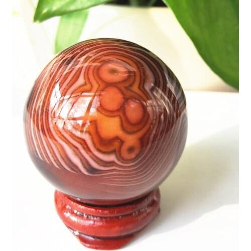 Natural Sardonyx Agate Crystal ball Carnelian Quartz sphere Orb Gem Stone Healing 28-45mm