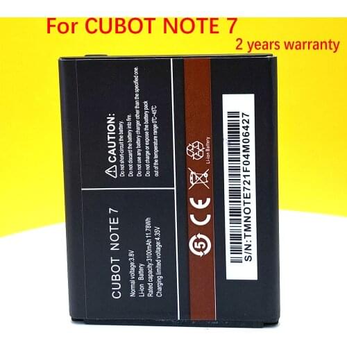 NEW Original Battery For Cubot Note 7 High Quality +Tracking Number