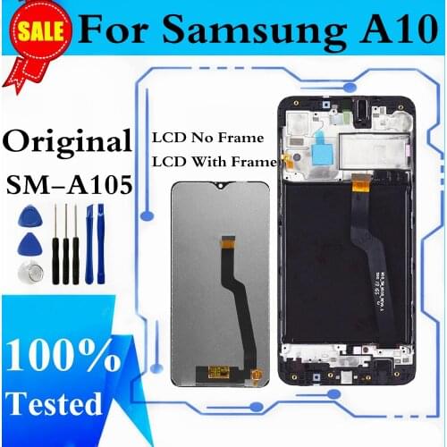 Original LCD For Samsung Galaxy A10 A105 A105F SM-A105F LCD Display Touch Screen Digitizer Assembly For Samsung A10 LCD Replace
