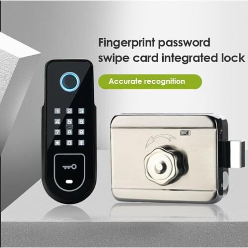 Fingerprint Digital Keypad Door Lock Remote Keyless Control Door Easy Lock Hide Install Lock Lock Key