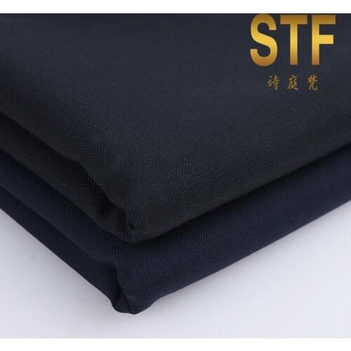 Factory Direct Spring and Summer Business Mens Suit Jacket Fabric Worsted Fashion Herringbone Pattern Fabric Can Be Woven