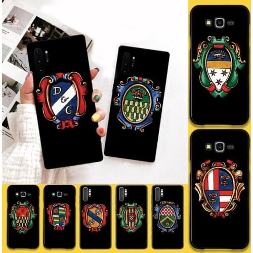 Luxury badge DG Phone Case For Samsung Galaxy Note20 ultra 7 8 9 10 Plus lite J7 J8 Plus 2018 Prime