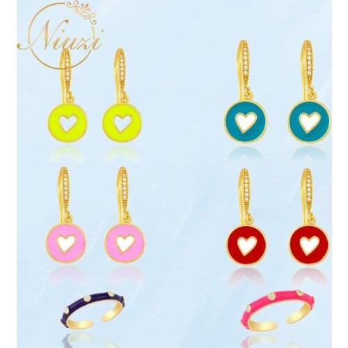 2021 Fashion Cute Womens Heart Dangle Earrings Trend Red Pink Hollow Love Pendants Earrings Female Party Daily Wear Accessories