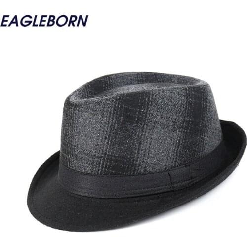 Fashion Brand new men Casual Fedora Hats printed cap Chapeu Winter Panama Jazz Gangster Caps keep warm 58cm gorras