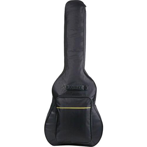 Acoustic/ Electric Guitar Bag Gig Bag 6mm Padding Padded Backpack with Adjustable Straps 41'' inch Guitar Carrying Case Black