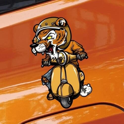 Reflective Decorate Car Accessories Decals Funny Cross-country Scrambling Motorcycle Modification Stickers 15CMX10CM