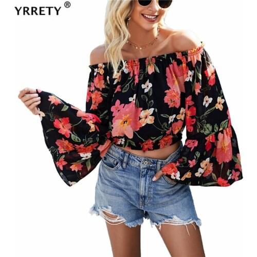Блузки с открытыми плечами YRRETY China At AliExpress