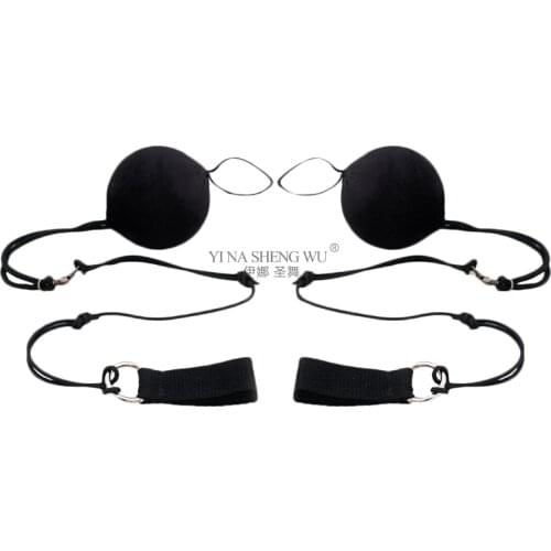 1pc / 1Pair Adjustable Belly Dance Thrown Ball Poi Chain Balls For Stage Performance Props Belly Dance Silk Veil Poi Ball Black