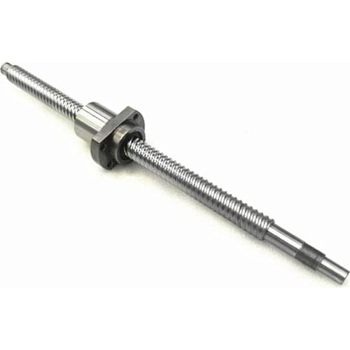 Dia:16mm Lead:16mm C7 Rolled Ballscrew 1pc SFE1616 High lead Ball screw L=1000mm+1pcs single ballnut with BK/BF12 end processing