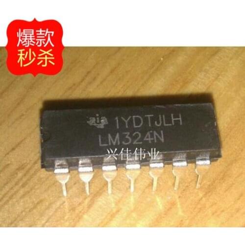 10PCS The new LM324 LM324N DIP-14 DIP Quad Operational Amplifier