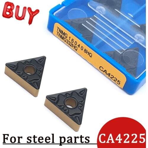 10pcs TNMG160408 HQ CA4225 100% Original Carbide Inserts High Quality External Turning Tool CNC Lathe Blades Machining For Steel