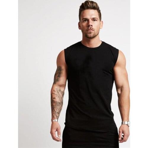 2021 Summer Gyms Sleeveless Shirt Workout Tank Top Men Bodybuilding Clothing Fitness Mens Sportwear Muscle Vests Men Tank Tops